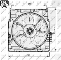 NRF 47733 - VENTILADOR BMW X5 3.0D 07-0X0X0