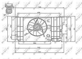 NRF 47740 - VENTILADOR CITROEN XSARA 1.4 97-0X0