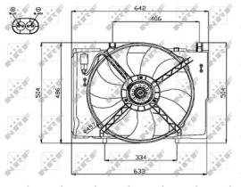 NRF 47741 - VENTILADOR MERCEDES E-SERIES 2.2D 9