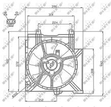 NRF 47742 - VENTILADOR NISSAN MICRA 1.0 93-0X0X