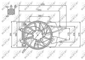 NRF 47743 - VENTILADOR FORD FOCUS 1.6 99-0X0X0