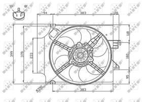 NRF 47748 - VENTILADOR FORD TRANSIT 2.0D 00-0X0