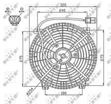 NRF 47752 - VENTILADOR SUZUKI JIMNY 1.3 98-0X0X