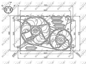 NRF 47755 - VENTILADOR LAND ROVER EVOQUE 2.2D 1