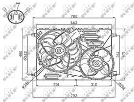 NRF 47756 - VENTILADOR LAND ROVER FREELANDER 2.