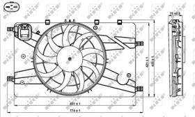 NRF 47757 - VENTILADOR OPEL ZAFIRA 10/2011> 0X0