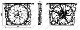 NRF 47839 - VENTILADOR BMW 5 3.0 10-0X0X0