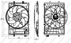 NRF 47846 - VENTILADOR MERCEDES C-SERIES 2.2D 0