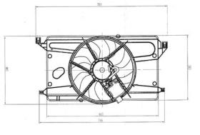 NRF 47879 - VENTILADOR FORD FOCUS 1.6 05-0X0X0