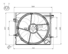 NRF 47897 - VENTILADOR NISSAN QASHQAI 1.2 14-0X