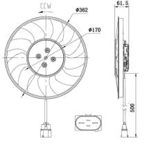 NRF 47931 - VENTILADOR AUDI A4 2.0D 15-0X0X0