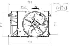 NRF 47932 - VENTILADOR TOYOTA RAV 4 2.0 19-0X0X