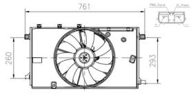 NRF 47933 - VENTILADOR TOYOTA C-HR 1.2 17-0X0X0