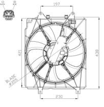 NRF 47934 - VENTILADOR HONDA CR-V 1.5 17-0X0X0