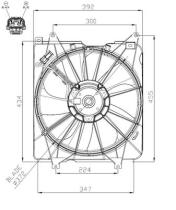 NRF 47935 - VENTILADOR HONDA CR-V 1.5 17-0X0X0