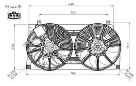 NRF 47940 - VENTILADOR NISSAN LEAF 11-0X0X0