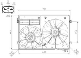 NRF 47941 - VENTILADOR VW CADDY 2.0D 15-0X0X0