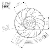 NRF 47946 - VENTILADOR VW TRANSPORTER 2.5D 03-0