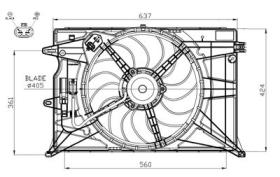 NRF 47948 - VENTILADOR FIAT 500 1.3D 14-0X0X0