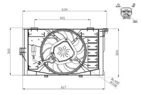 NRF 47952 - VENTILADOR BMW I 14-0X0X0