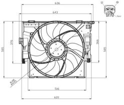 NRF 47956 - VENTILADOR BMW 1 1.5 11-0X0X0