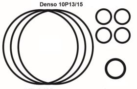 DESPIECE DE COMPRESOR KT-10PN - KIT JUNTAS TORICAS HNBR 10P13/15C