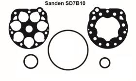 DESPIECE DE COMPRESOR KT-SD7B10N-NA - KIT. JUNTAS SANDEN SD7B10 (FIBRA)