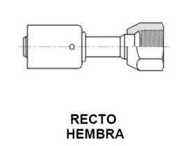 PARTES AIRE ACONDICIONADO RAC-BL1101 - RACOR RECTO HEMBRA CONICO ALUMINIO ESTANDAR ROSCA=5/8-18 R=6