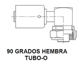 PARTES AIRE ACONDICIONADO RAC-SR21444 - RACOR 90° HEMBRA TUBO-O ACERO REDUCIDO ROSCA=1''-14 R=TUBO-O