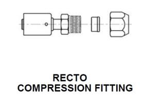 PARTES AIRE ACONDICIONADO RAC-SB2901 - RACOR RECTO COMPRESSION FITTING ACERO ESTANDAR ROSCA=3/8 TUB