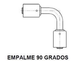 PARTES AIRE ACONDICIONADO RAC-SB6123 - RACOR EMPALME 90° ALUMINIO ESTANDAR ACERO ESTANDAR ROSCA=10X