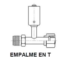 PARTES AIRE ACONDICIONADO RAC-BL6225 - RACOR EMPALME EN T ALUMINIO ESTANDAR ROSCA=5/8-18 R=6 TB=6